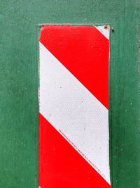 Close-up of red painted wall