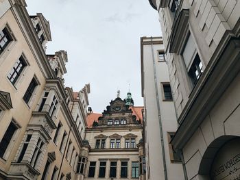 Low angle view of buildings against sky