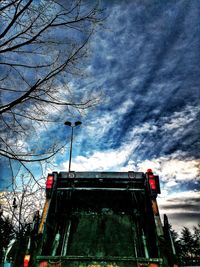 Low angle view of cloudy sky