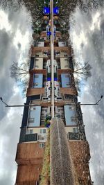 Low angle view of buildings against sky