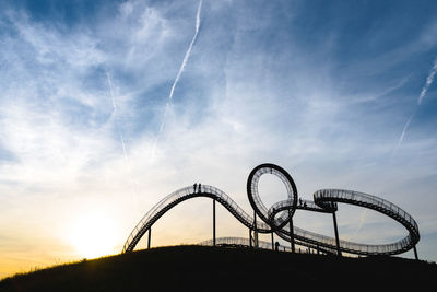 Tiger and turtle  magic mountain against sky during sunset