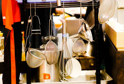 Close-up of kitchen utensils