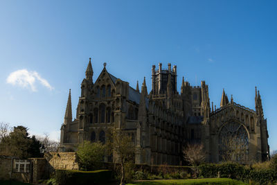 Low angle view of historic building against sky