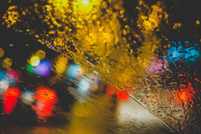 Full frame shot of multi colored water