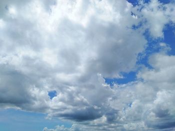 Low angle view of clouds in sky