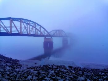 Bridge over river against sky