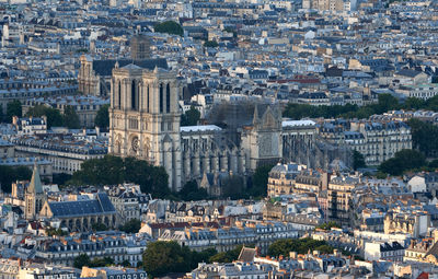 High angle view of cityscape