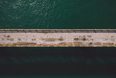 High angle view of sea