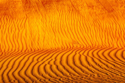 Full frame shot of rippled water on land