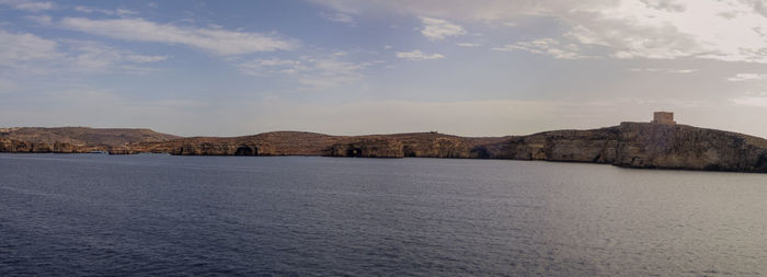 The coast of the island of comino, malta in the mediterranean sea