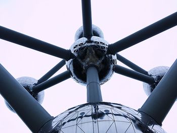 Low angle view of sculpture against sky