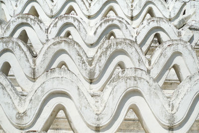 Full frame shot of patterned wall in city