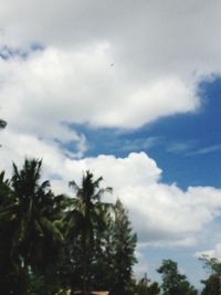 Low angle view of cloudy sky