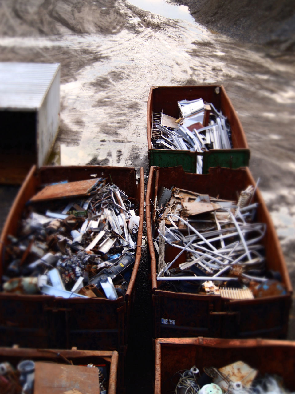 HIGH ANGLE VIEW OF FIREWOOD AT BEACH