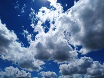 Low angle view of clouds in sky