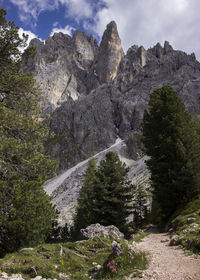 Scenic view of rocky mountains against sky