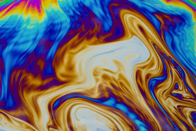 Full frame shot of multi colored water