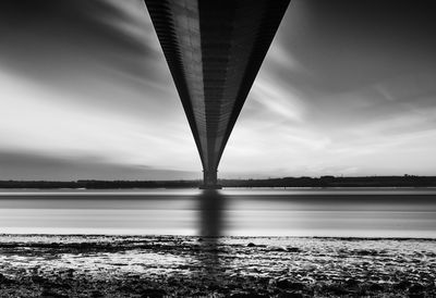 View of bridge over river
