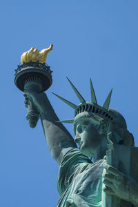 Low angle view of statue