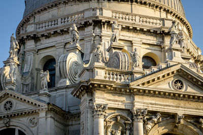Low angle view of historical building against sky