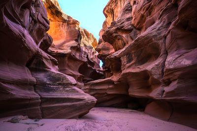 Rock formations in desert