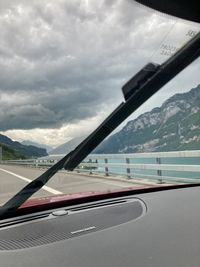 Low angle view of bridge against sky