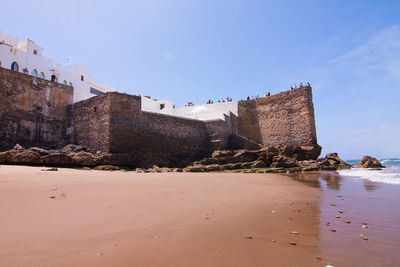 View of fort against sky