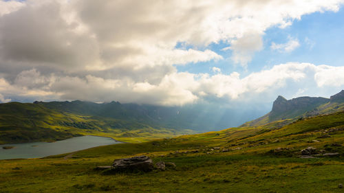 Scenic view of landscape against sky