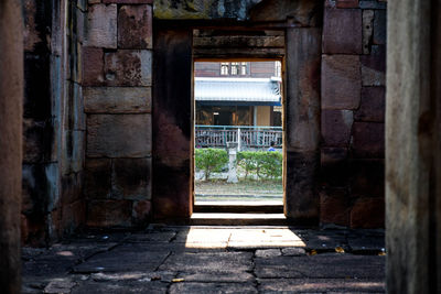 Entrance of old building