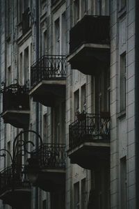 Staircase of building in city