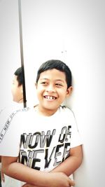 Portrait of smiling boy