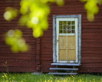 Farm door, arvselen, dalarna, malung-sälen kommun, sweden