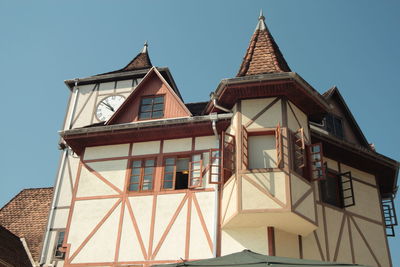 Low angle view of built structure against sky