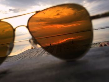 Close-up of sky at sunset