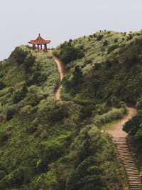 Beautiful landscape of teapot mountain trail in new taipei city, taiwan 