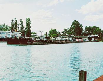 Scenic view of river against sky