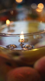 Close-up of water in glass