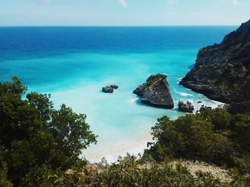 Scenic view of sea against sky