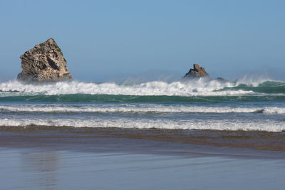 Scenic view of sea against sky