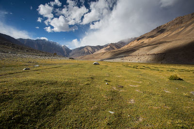 Scenic view of landscape against sky