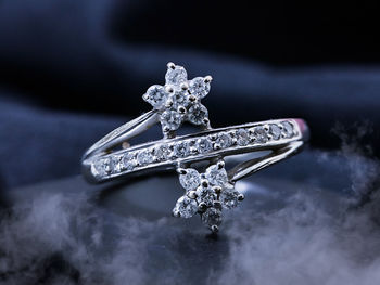 Close-up of wedding rings