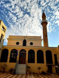 Low angle view of building against sky