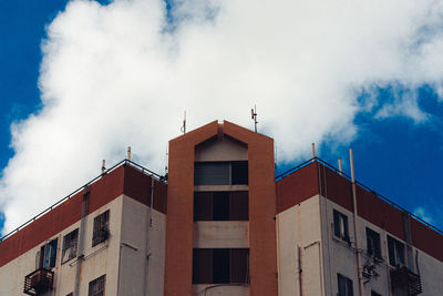 Low angle view of buildings against sky