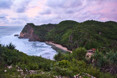 Scenic view of sea against sky