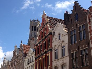 Low angle view of buildings against sky