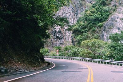 Road passing through mountain road