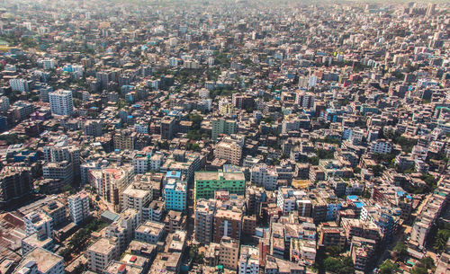 High angle view of cityscape