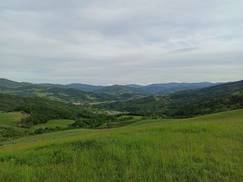 Scenic view of landscape against sky