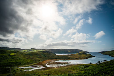 Scenic view of landscape against sky