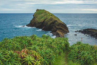 Scenic view of sea against sky